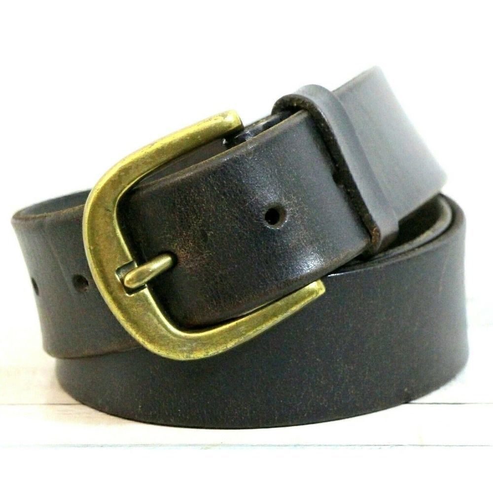 Old Navy BROWN GENUINE LEATHER 1.25"Wide CASUAL WOMEN'S BELT Sz S (P30